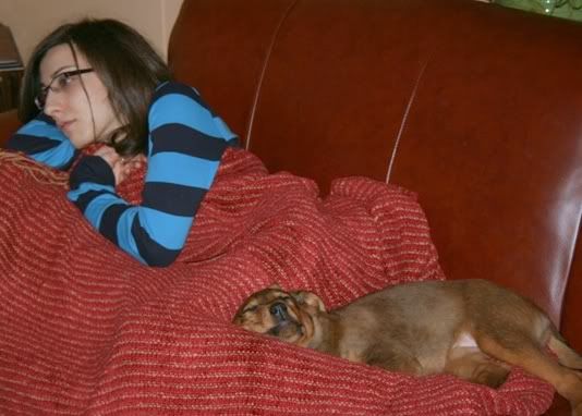 Charlie and Me crashed on the couch