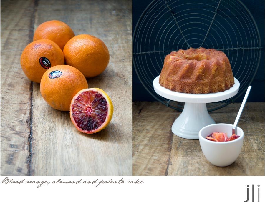 blood orange almond and polenta cake