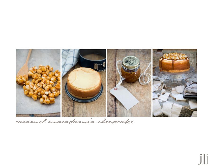 caramel macadamia cheesecake