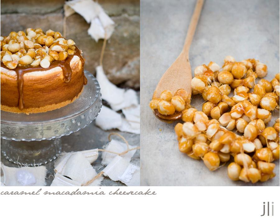 caramel macadamia cheesecake