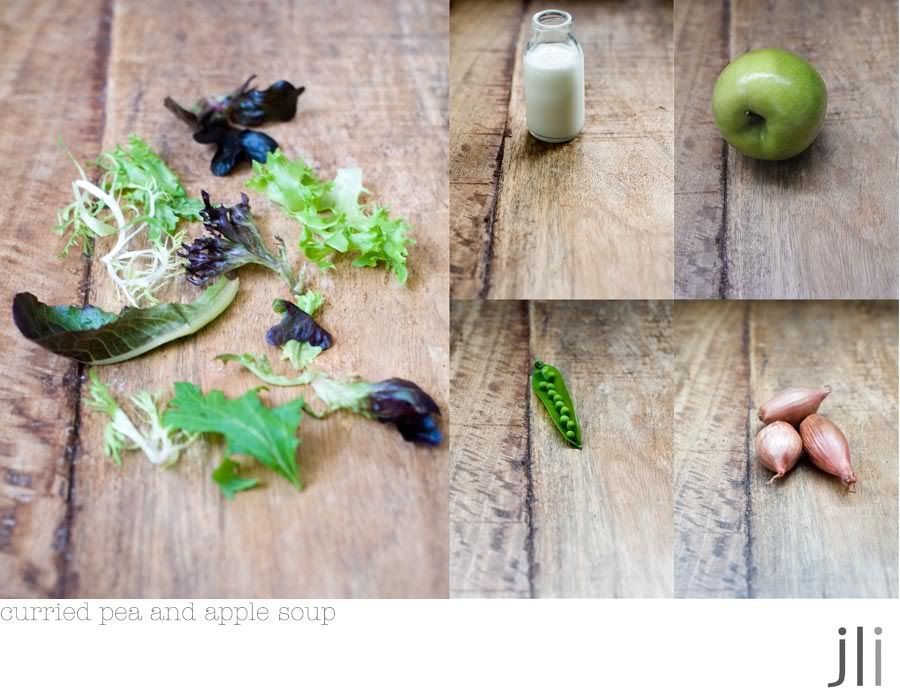curried pea and apple soup