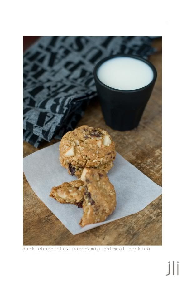 dark chocolate,macadamia cuts,oatmeal cookies,jillian leiboff imaging,food photography,baking,sydney wedding and portrait photography