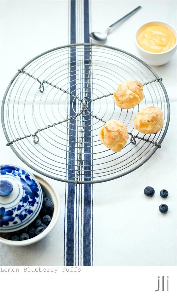 lemon blueberry puffs,profiteroles,lemon curd,food photography,sydney,jillian leiboff imaging,baking