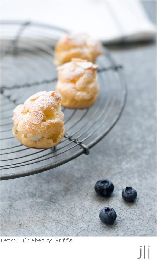 lemon blueberry puffs,profiteroles,lemon curd,food photography,sydney,jillian leiboff imaging,baking