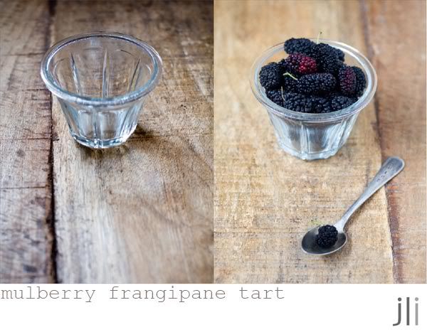 mulberry frangipane tart