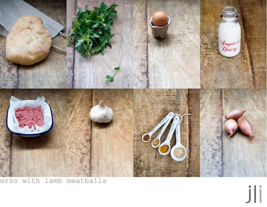 orzo with lamb meatballs