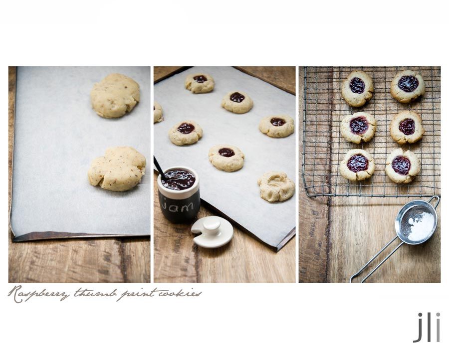 raspberry thumbprint cookies