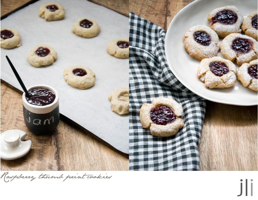 raspberry thumbprint cookies
