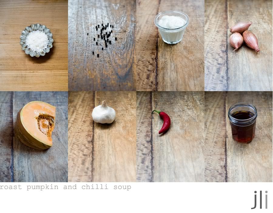 roast pumpkin and chilli soup