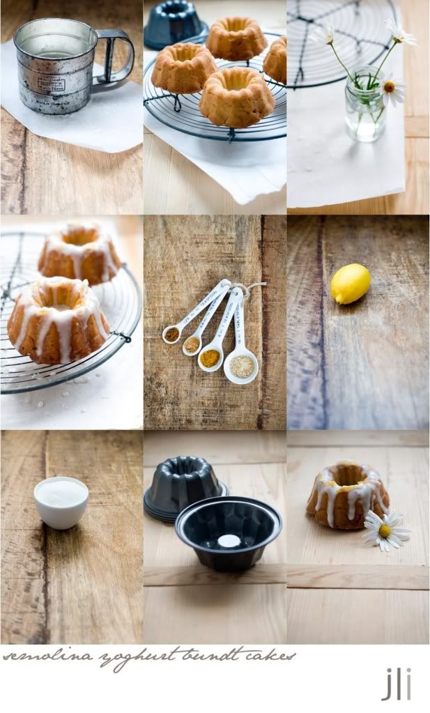 semolina yoghurt bundt cakes