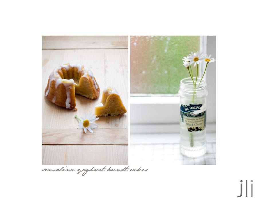 semolina yoghurt bundt cakes