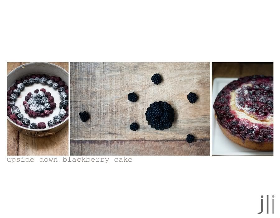upside down blackberry cake