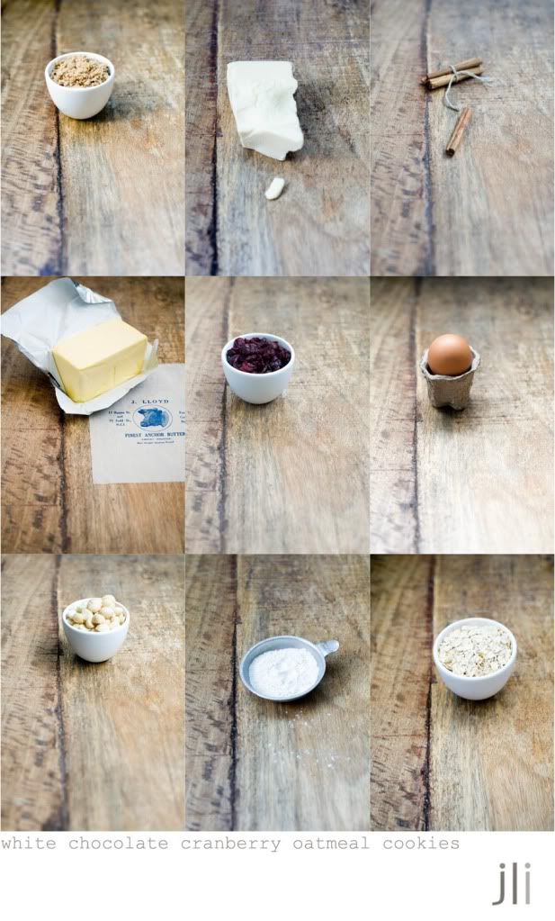 white chocolate cranberry macadamia oatmeal cookies