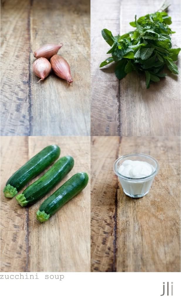 zucchini and mint soup