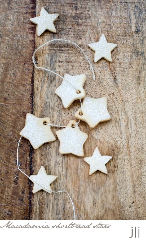 macadamia shortbread stars