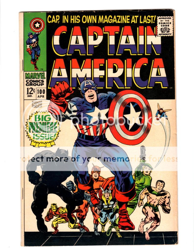 CAPTAIN AMERICA 100 (1968) 1ST APPEARANCE OWN TITLE KEY  