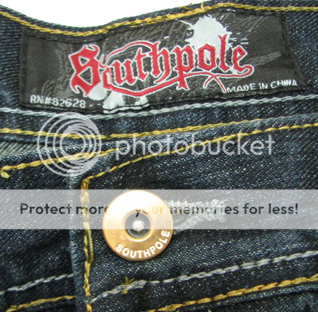 NEW Southpole Mens Denim JEANS SZ 44 Blue  