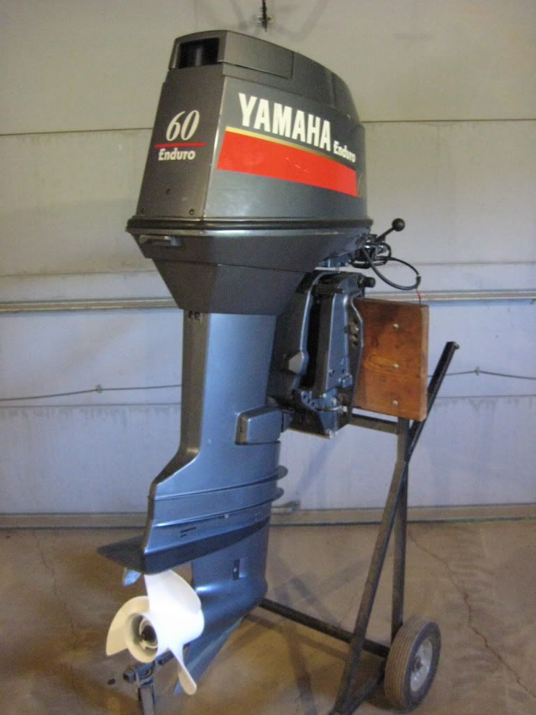 60 hp YAMAHA Tiller Outboard boat motor 60hp - 1998 - water ready ...