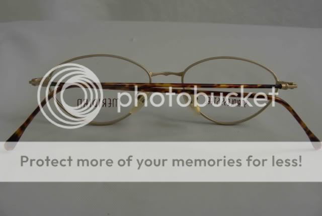 MERIDIAN OVAL MATTE GOLD STAINLESS STEEL EYEGLASSES  