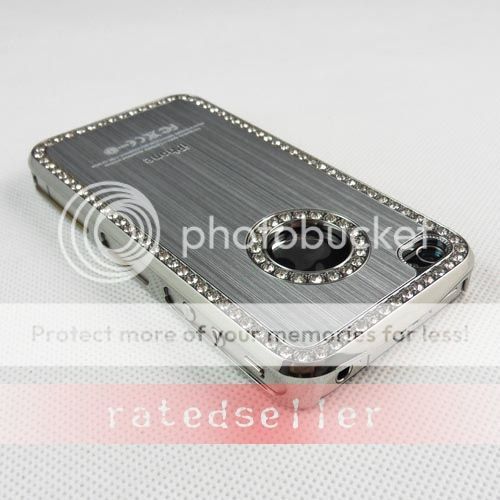 Premium Bling Diamond Rhinestone Hard Case Cover For iPhone 4 4S 4G 